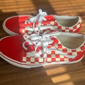 Red & White Checkered Vans